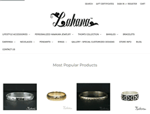 Tablet Screenshot of lahanajewelry.com